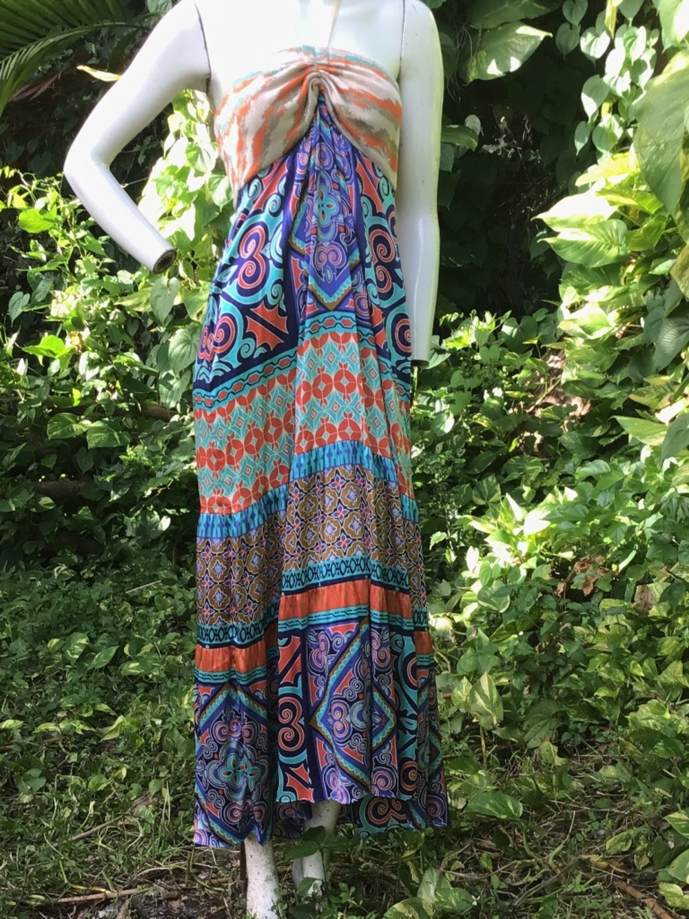Vintage Hale Bob silk sleeveless Dress